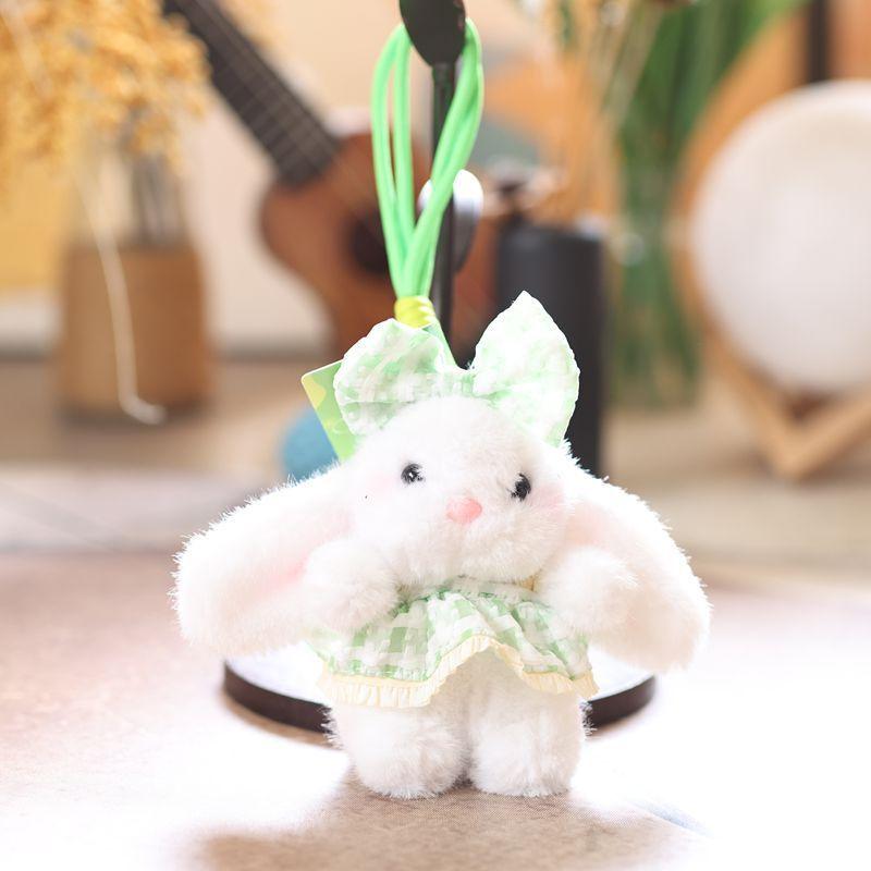 Cute Bunny Plush Keychain With Bow Tie For Girls And Kids