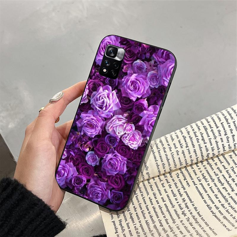 Phone Case For Xiaomi Redmi Note 13 12 11 10 Pro 12S 11S Redmi 13C 10 A1 A2 A3 Aesthetic Purple Case