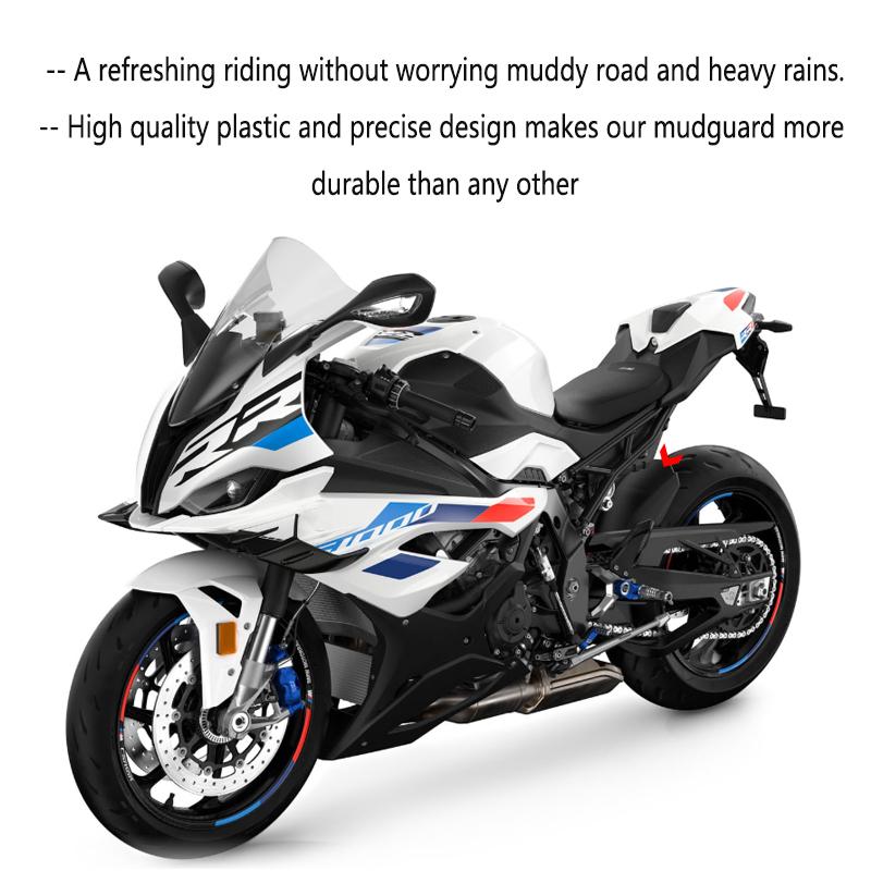 For BMW S1000RR S1000R Rear Fender Wheel Mudguard Extender Extension Splash Guard M1000R M1000RR 2019-2025 2024 2023 2022 2021