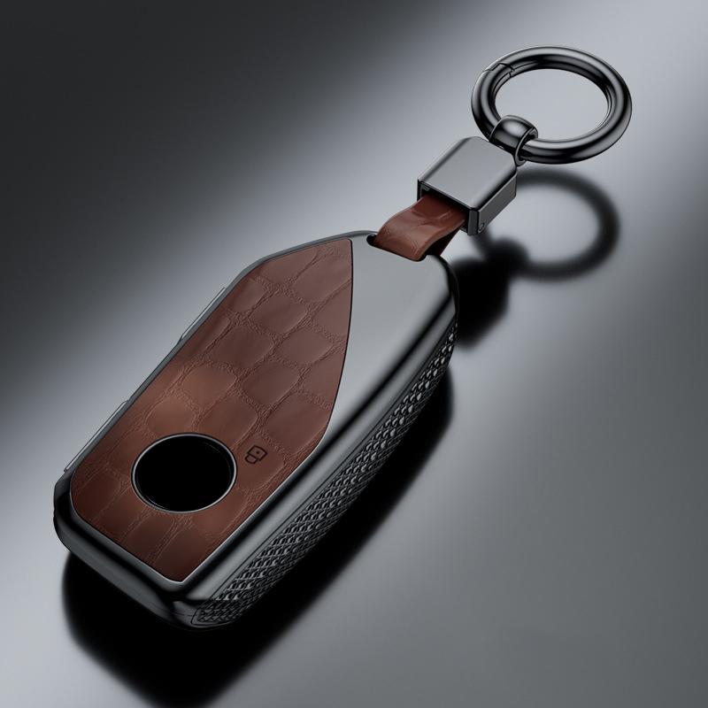 

Plastic Car Key Case Remote Cover Shell Holder Protector Fob For BMW New 530Li i5 iX1 X1 X5 840I 740Li iX i7 X6 X7 5 7 Series коричневый