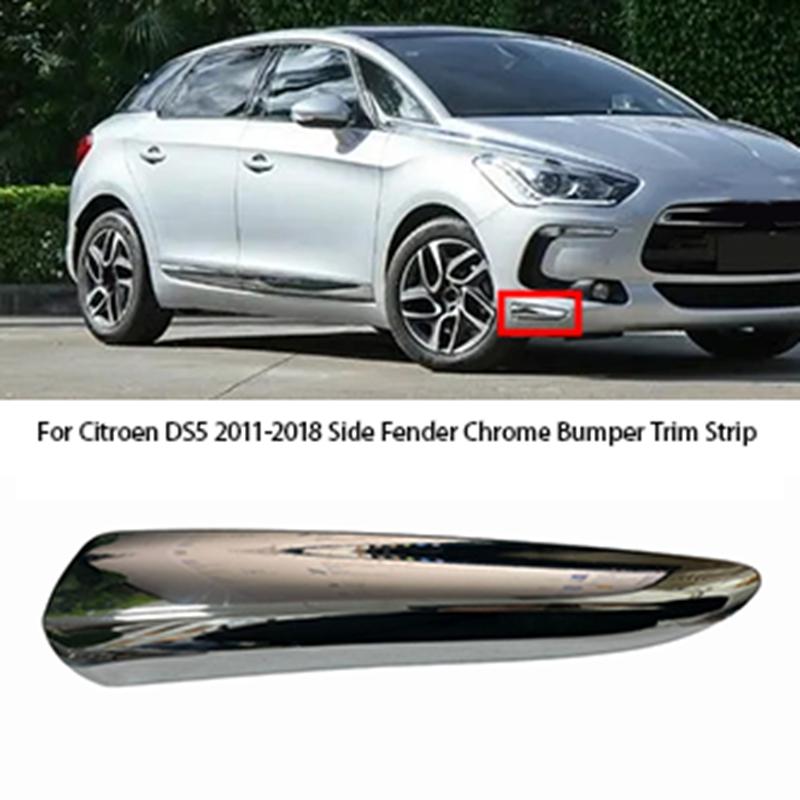 

Front Fender Chrome Bumper Trim 96732937VD For Citroen DS5 2011-2018 Side Wing Decorative Strip Replacement