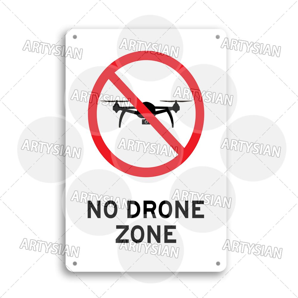 

Drone no-fly Zone Warning Sign Prohibition of Drone Operation No Unauthorized Entry Restricted Area Security Warning Plaque 20x30cm