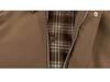 Men's Retro Plaid Patchwork Flight Jacket - Brown Casual Baseball Style