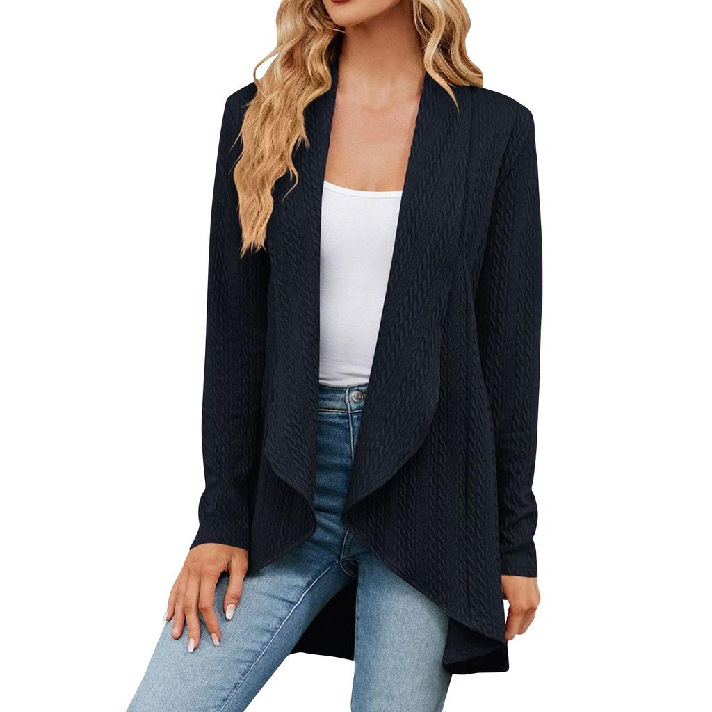 Veste Cardigan Décontractée Confortable à Manches Longues pour Femme