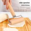 Doppelköpfiger Buchenholz-Nudelholz mit Holzgriff für Teigtaschen und Backen