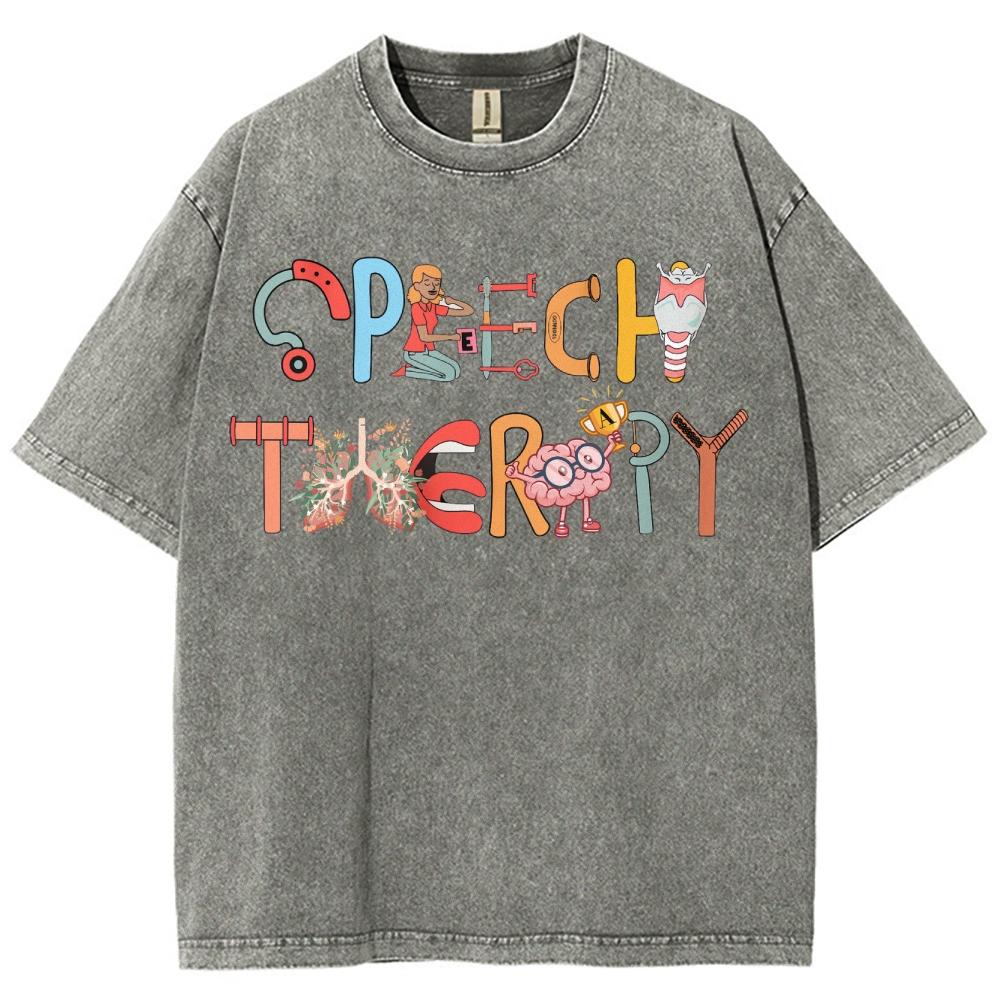 Colorful Cartoon Cute Top Casual Fashion T-Shirt Unisex Wash Cotton High Quality Short Sleeve Summer