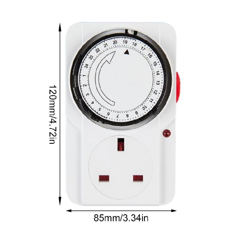 Mechanical Timer Plug Socket for Energy Efficiency, for Small Appliances and Low Power Devices