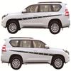 2x Car Body Sticker Streamline Style Side Strip Wrap Vinyl Film Decal Matt Black