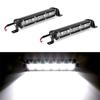 Pair 8'' 120W 12000LM Aluminum Elliptical Spot Beam Slim LED Work Light Bar Single Row Car SUV Off Road Lamps New