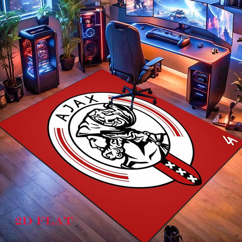 Ajax Logo Carpet Rug for Living Room Bedroom Home Sofa Decoration,Kids Play Nonslip Floor Mat