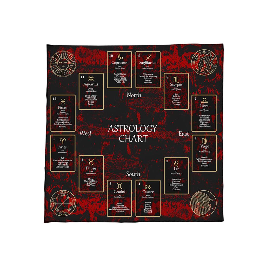 Tovaglia Tavolo Tarocchi con Motivo Costellazioni Panno Altari Panno Altari Tovaglia Tavolo Carte Divinatorie Arazzo Facile da Usare