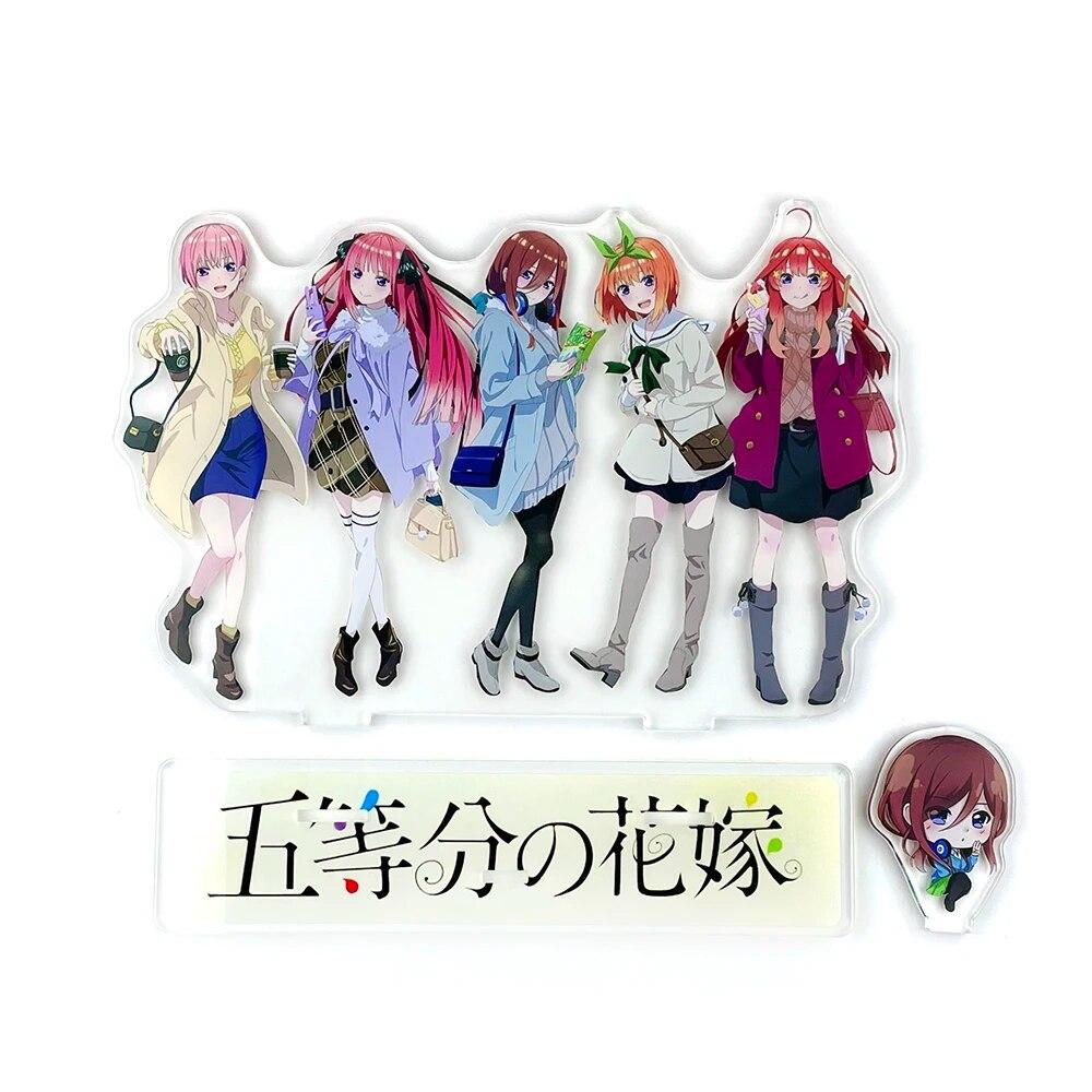 Gotoubun No Hanayome Group Itsuki Miku Nino Yotsuba Ichika Acrylic Stand Standee Toy Figure