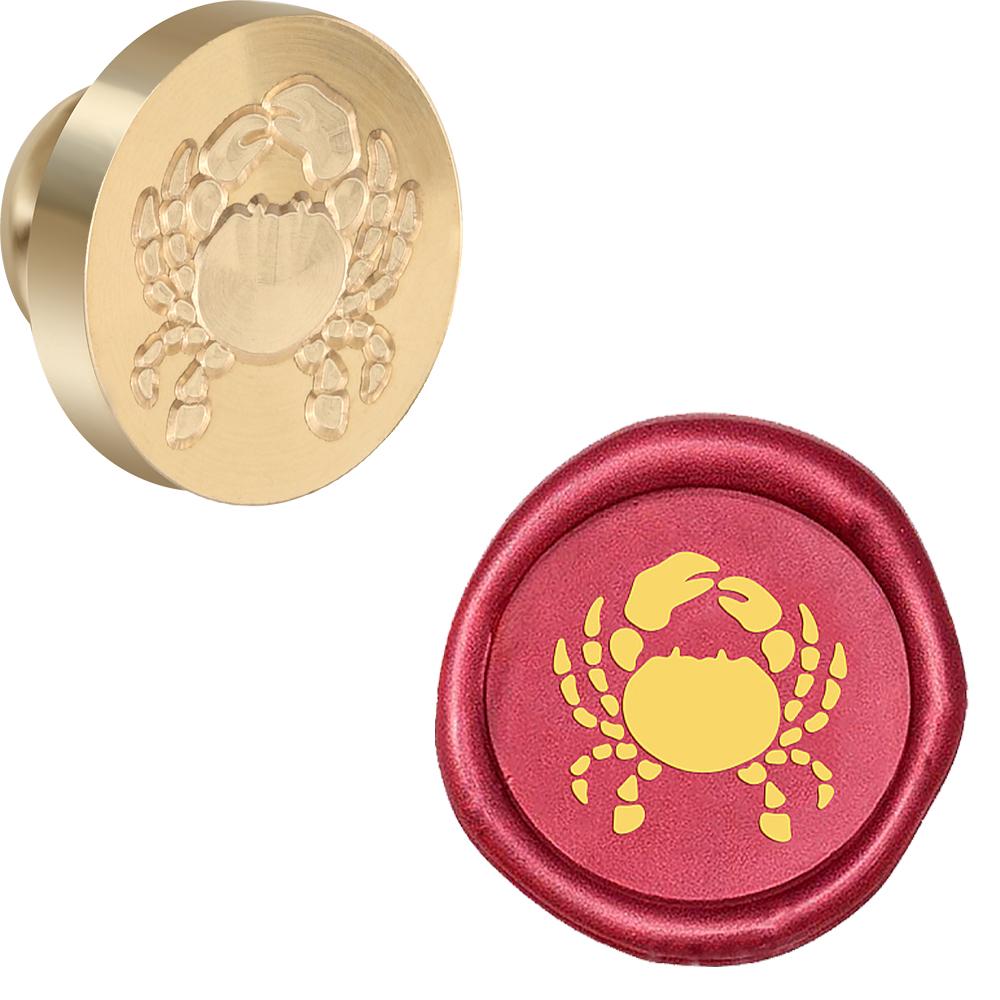 Lion, Crab, Snake, Elephant, Dragon Wax Seal Stamp Retro Sealing Wax Stamp Animals Collection 25mm Removable Brass Head for Enve