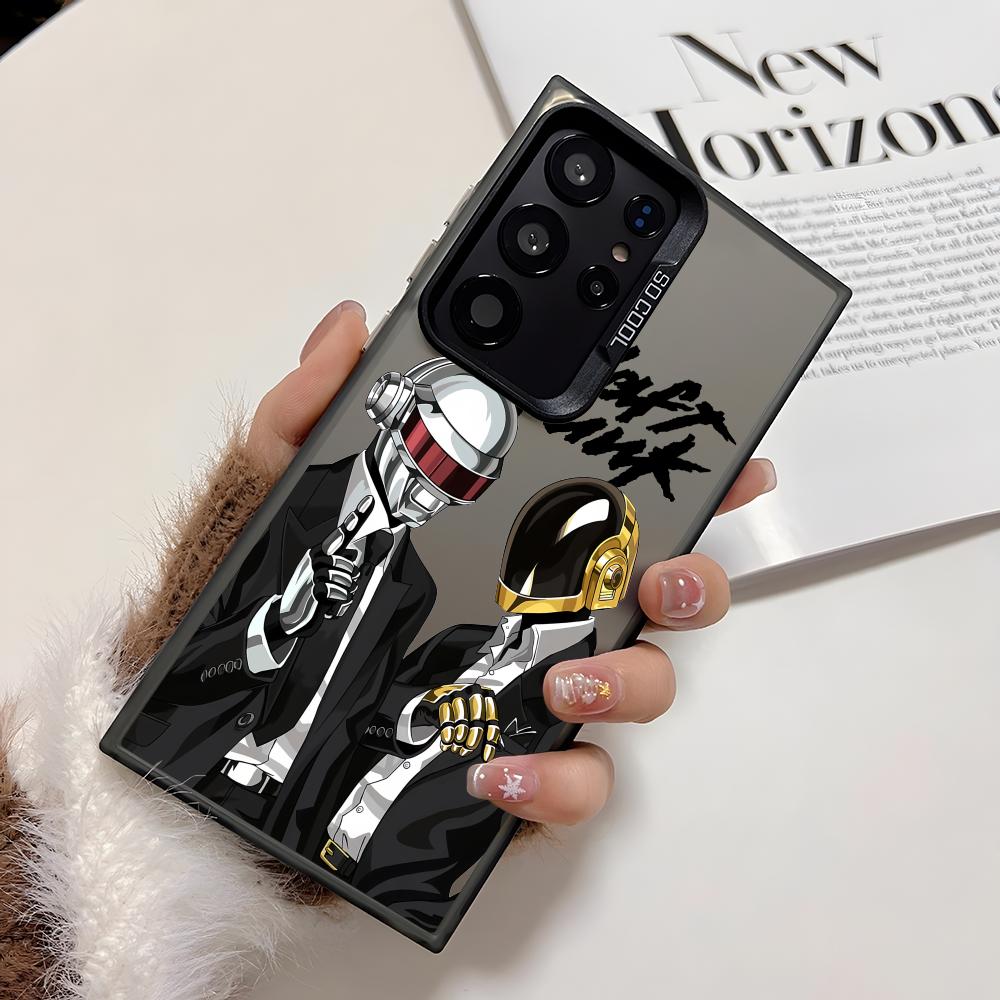 

Band D-Daft Punk Phone Case For Samsung Galaxy S25 Edge S24 S23 S22 S21 S20 Ultra Funda Silicone Silver Cover Galaxy S24 Ultra