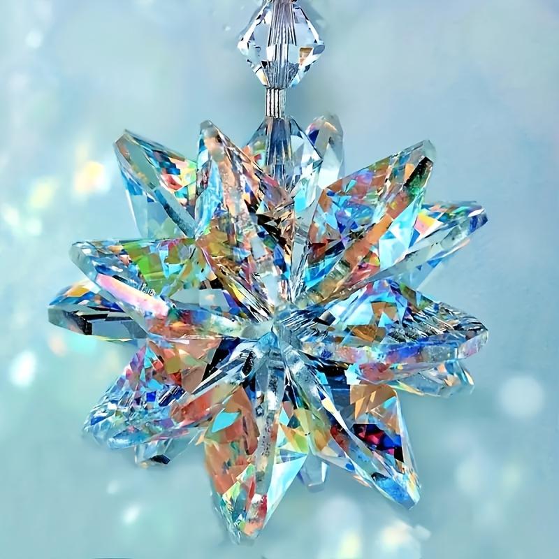 1 Pezzo Suncatcher in Vetro Scintillante Stella di Cristallo Ornamento da Appendere per Finestra e Ufficio - Regalo Ideale per Anniversario per Lei/Lui