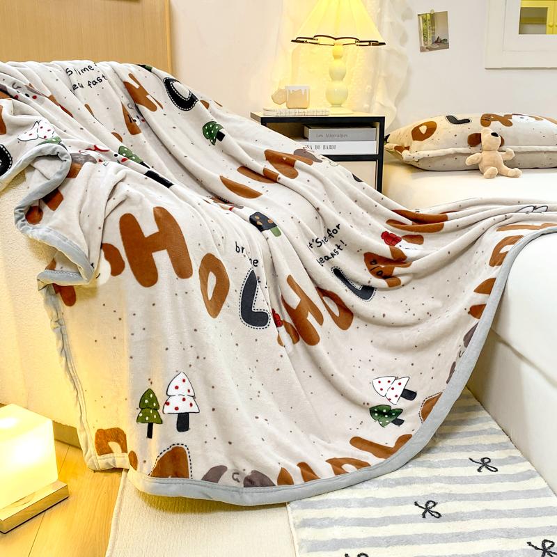 

Pink Love Milk Velvet Throw Blanket Reversible Warm Home Office Letter Printed Blanket Women Girls Room Decoration Bed Blankets 70x100cm 1pc