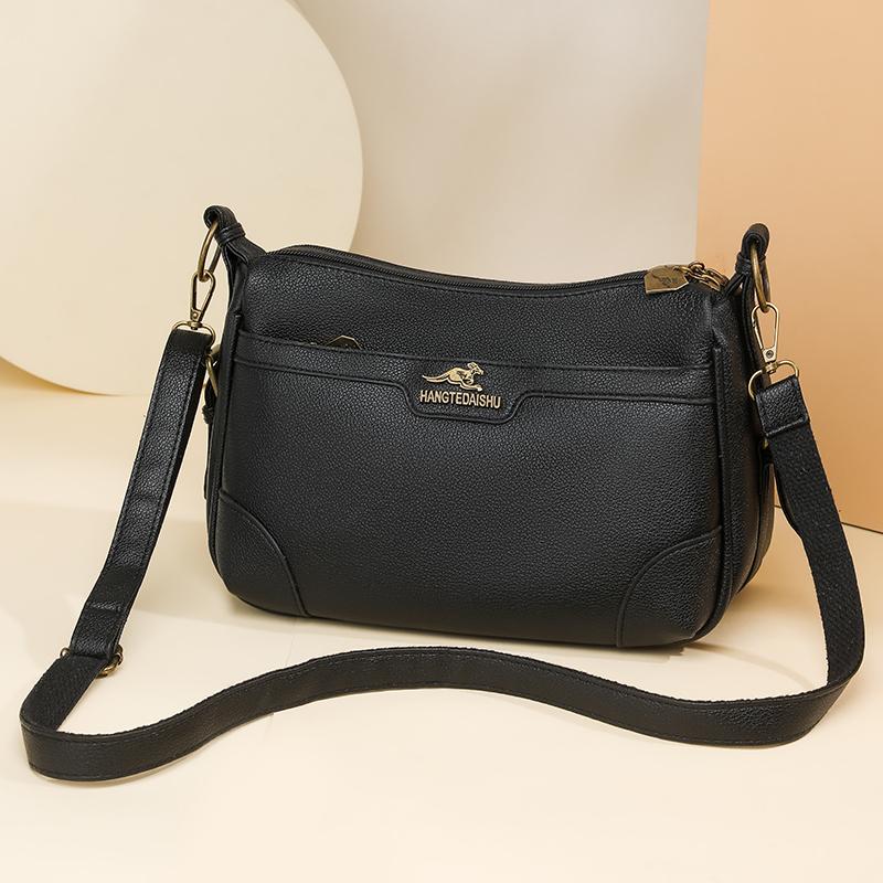 Jednobarevná taška přes rameno Dámská crossbody taška Taška pro středněvěkou matku