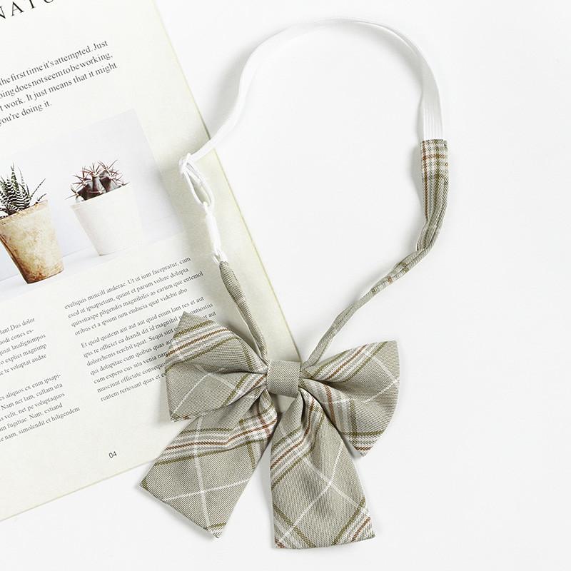 Checkered Retro Brown Striped Tie And Bow For Casual School Outfits Gifts And