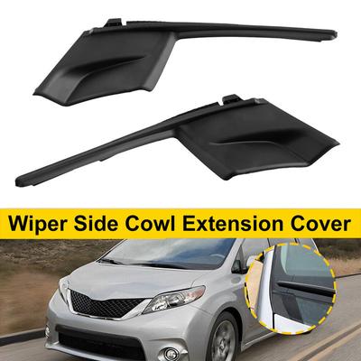 1 Pair Windshield Wiper Side Cowl Extension Cover 53866-08020 For Toyota Sienna 2011-2020