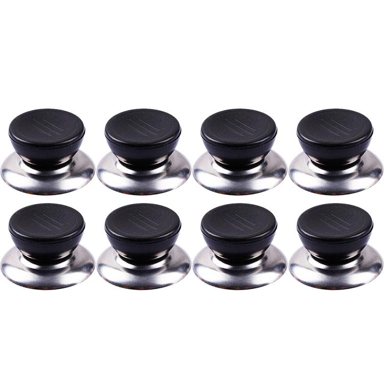 Universal Pot Lid Handle Mounting Screw Kitchen Cookware Replacement Handle Stainless Steel Base Round Plastic Fixed Knob