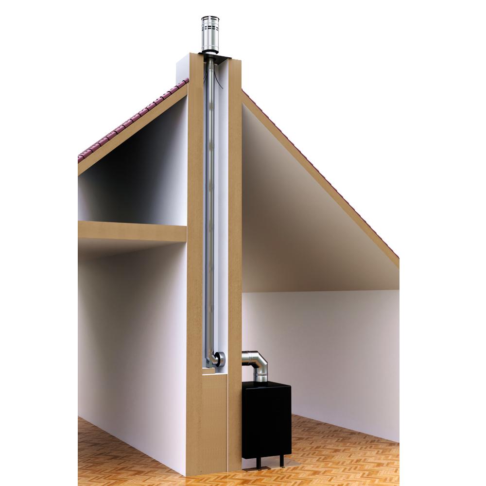 ADAM GAS Concentric chimney fi 130/200 - chimney insert
