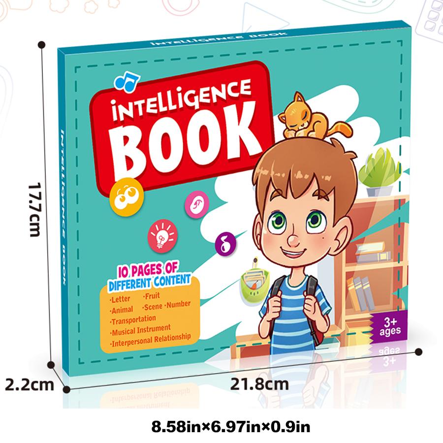 Englischlernbuch für Kinder mit intelligentem Touch, Früherziehungswissen mit Ton, wiederverwendbarer Stift, Geburtstagsgeschenk