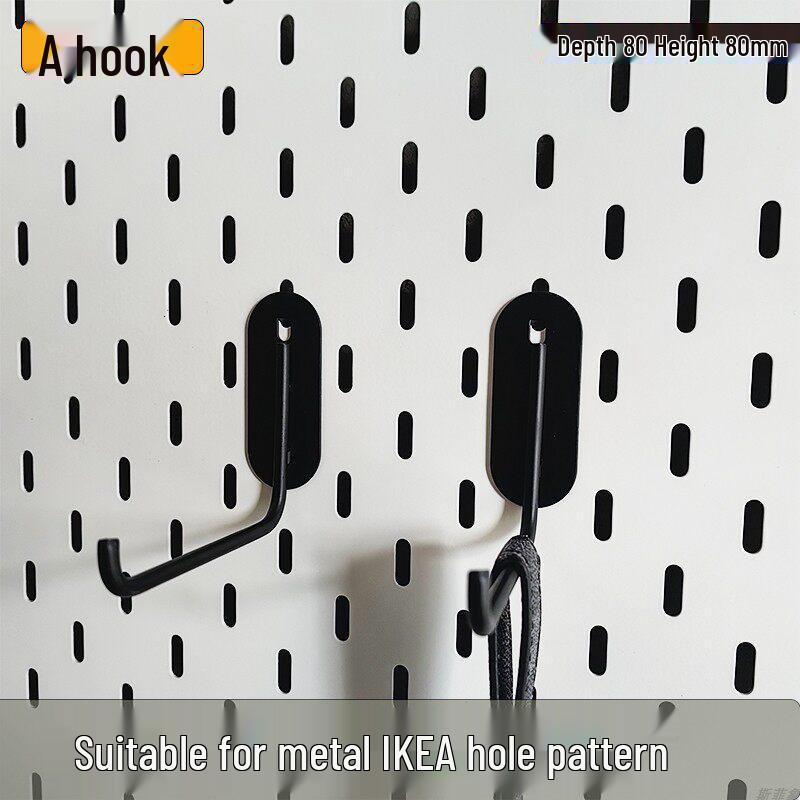 

Metal Pegboard Wall Rack - Iron & Stainless Steel Decorative Storage Board