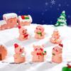 Christmas Gingerbread Man Figurines Decorative Accessories Car Micro-landscapes Christmas Small Ornaments