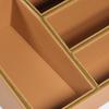 Makeup Storage Basket Bins with Dividers for Women Cosmetics Display Case Leather Skincare Multifunctional Desktop Organizers