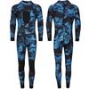 3mm Neoprene Wetsuit Diving Surfing Snorkeling Warmth Full Body Suit Unisex Camo Pattern