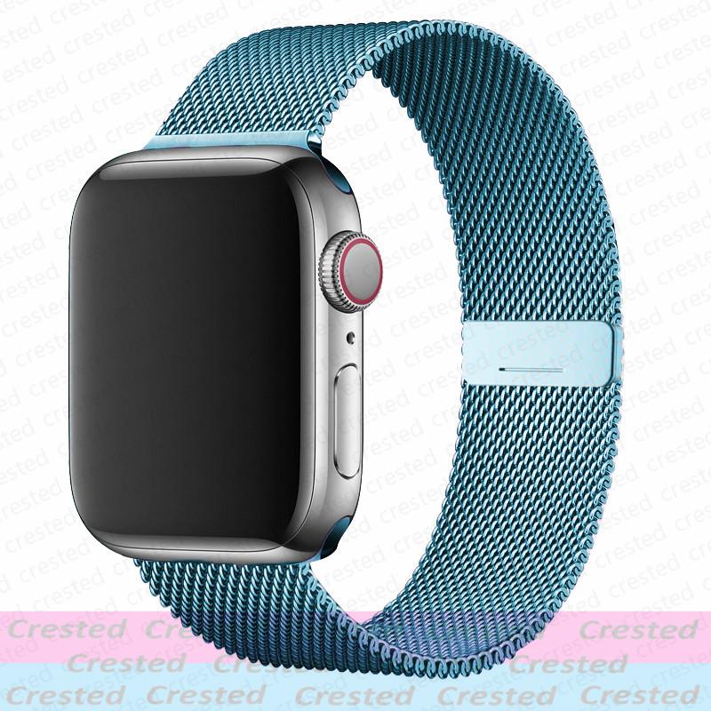 Milanese Loop Strap For Apple Watch Band 44mm 40mm 45mm 41mm 49mm 42mm 38mm Correa Bracelet iWatch Series 3 6 Se 7 8 9 5 Ultra 2