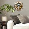 30x30cm Glass Wall Clock for a Sales Target with Custom Goal Thermometer