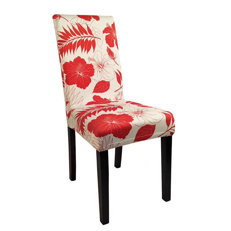 Heißer Verkauf, Halbschnitt, Stuhlhusse, Dekoration, Elastische einteilige bedruckte Stuhlhusse, Haushalt Esszimmerstuhlhusse