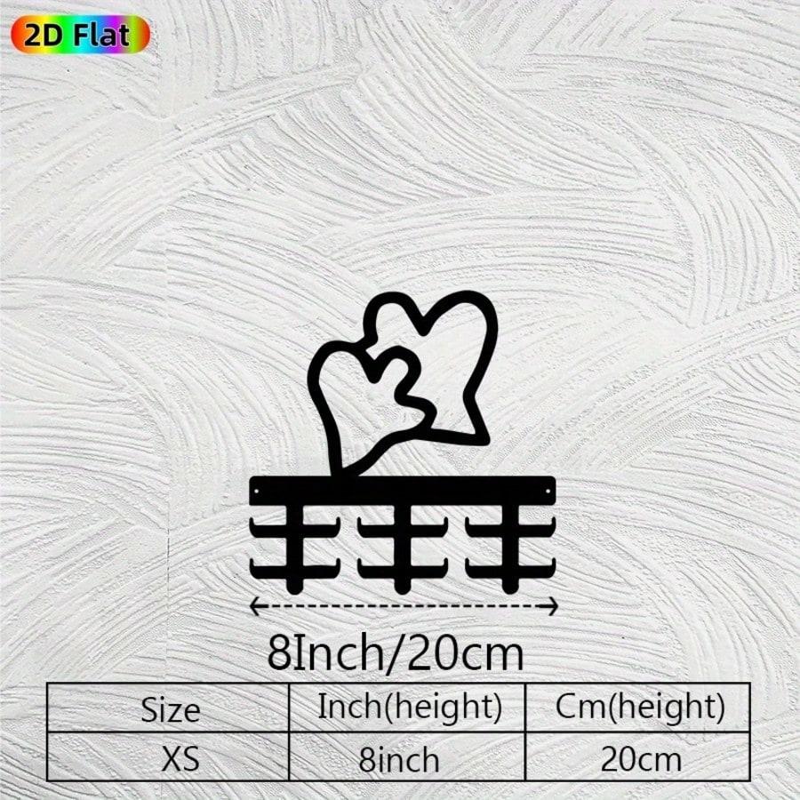 

Vintage Heart Medal Display Metal Wall Decor Sports Reward Valentine Gift TY10220-01