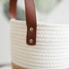 Cotton Rope Hand Woven Hanging Baskets Wall Hanging Wicker Plant Flower Pot  Home
