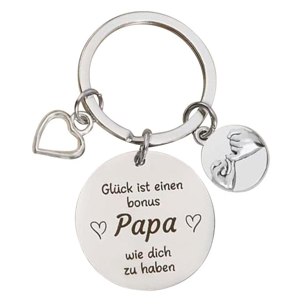 Stainless Steel Engraved Keychain Gift for Mother's Day & Birthdays with DIY Accessories