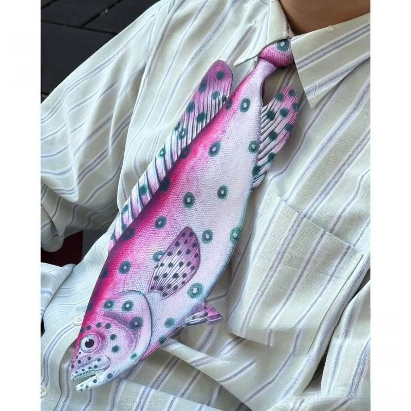 

Men s Tie Creative Funny Cartoon Shirt Tie One Size рожевий