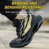 Steel Toe Shoes Men Work Boots Rotary Buckle Work Sneakers Puncture-Proof Anti-smash  Protective Shoes Lightweight Safety Shoes