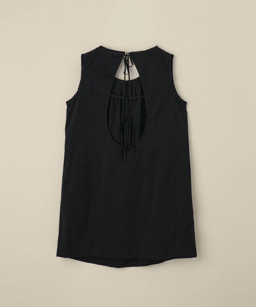 Limekeu Open Back Sleeveless Dress Black