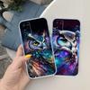 NH14 Cartoon Art Owl Phone Case for LG K22 K30 K40 K40S K41 K42 K50 K50S K51 K51S K52 K61 K62 K71 K92 Q60 Q61 V40 V50 V60