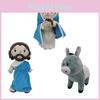 Jesus Plush Toy 32cm/12.6in Cartoon Style Crystal Ultra Soft Customizable Design