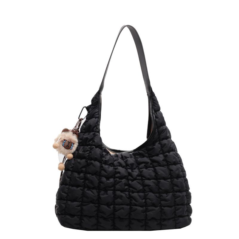 Girl Pleated Cloud Bag New Lightweight Bubble Handbag Large Capacity Casual Foreign Style Shoulder Bag