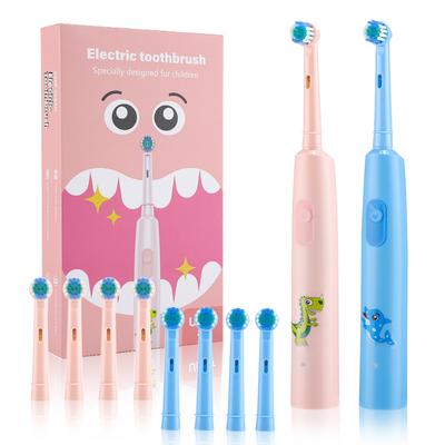 Children Electric Toothbrush With Replace Brush Heads Kids Cartoon Toothbrush Ultrasonic Sonic Electric Toothbrush With 4 Heads