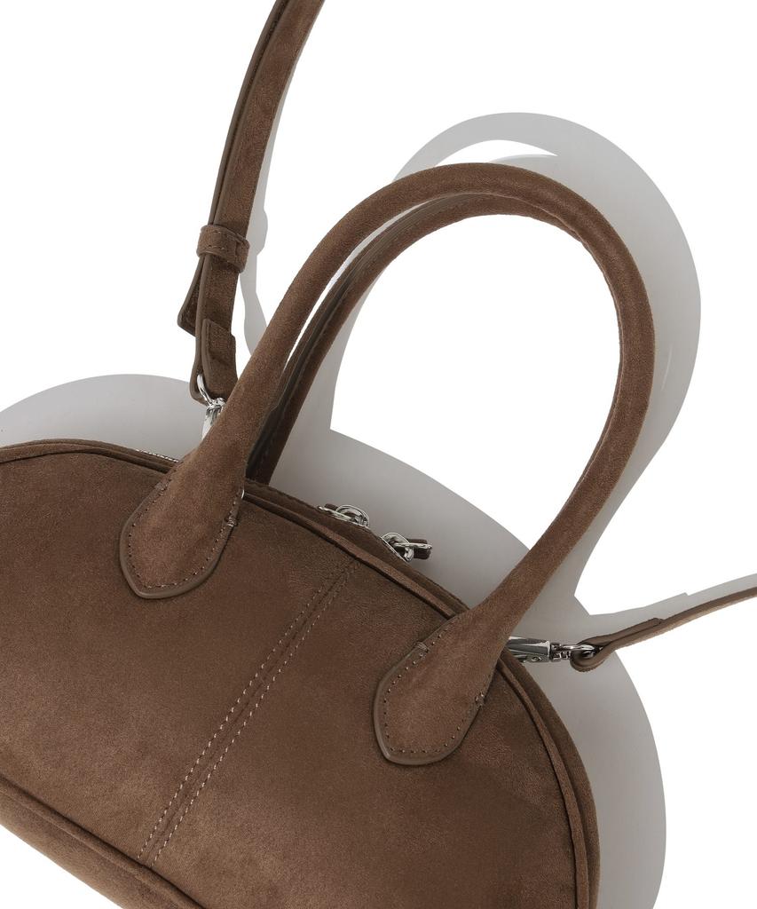 Covernat Woman Cloverheart Classic Suede Tote Bag Brown