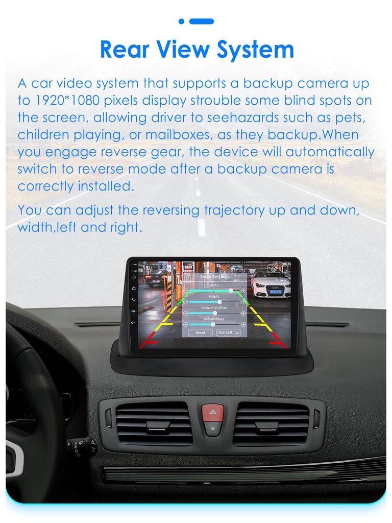 9" Large Screen Android GPS Navigation for 08-14 Megane 3 - Intelligent All-In-One Car System