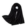 2025 new 100% cashmere scarf spring and summer air conditioner shawl with women's solid color versatile