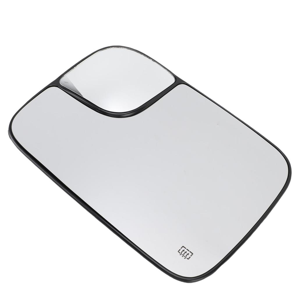 Heated Convex Mirror Glass with Blind Spot Glass Side View Mirror Glass Lens Replacement for 1500 2500 3500 2002 2008