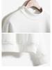 Cross-Border Solid Color Half-High Neck Sweatshirt – Custom Image Option Available