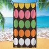 Pastel Color Polka Dot Beach Towel Minimal Retro Rainbow Color Block Spot Graphic Absorbent Quick Dry Soft Towel for Beach
