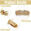 4 Pcs Waist Cincher & Shirt Clip Retro Dress Cinch Clips for Shawl, Gold Silver Waist Cincher Clip, 2 Style Dress Clips Back Cinch